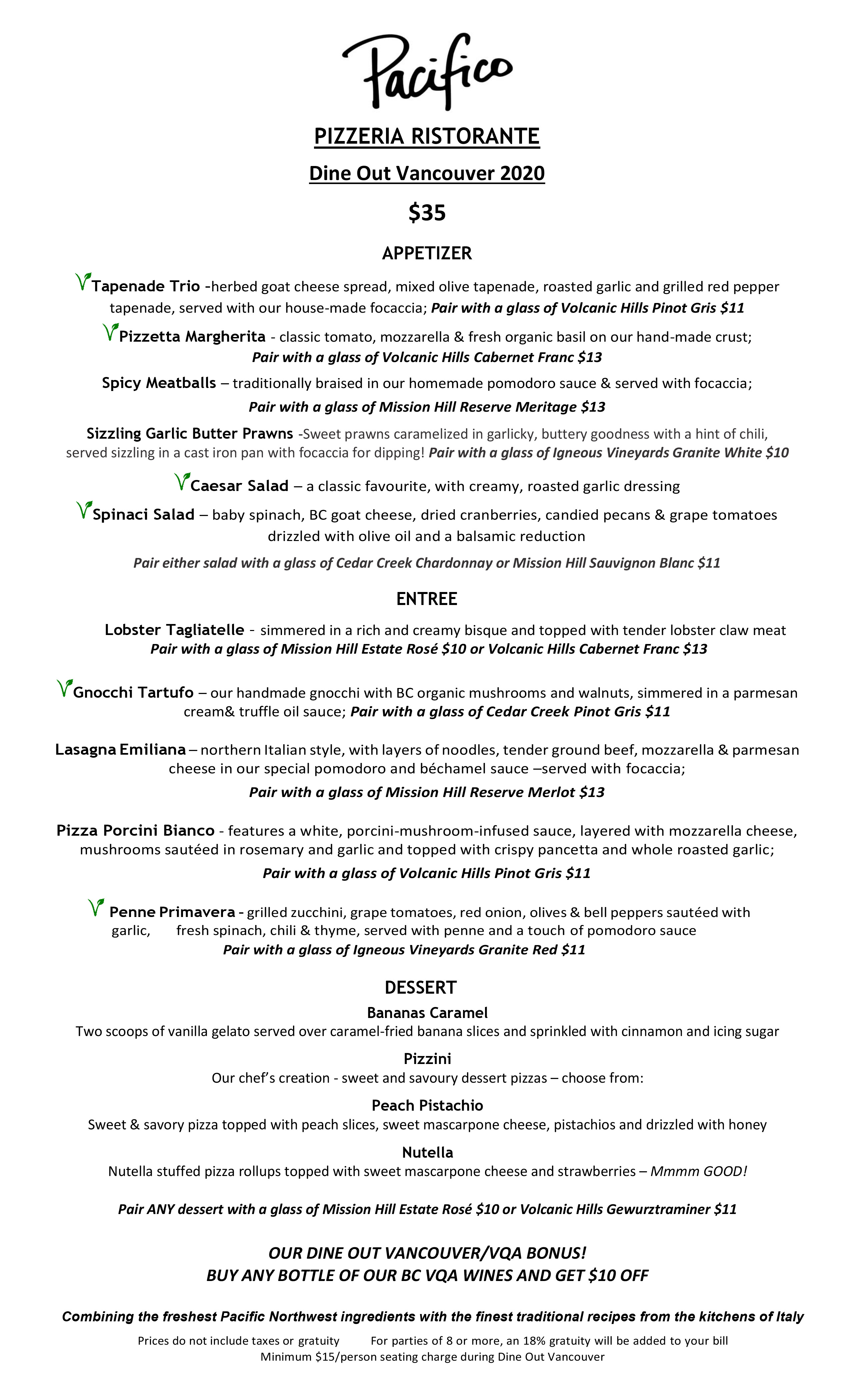 Pacifico Pizzeria & Ristorante